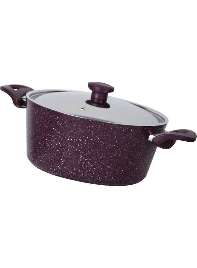 Top Chef Pot Granite Size 22 Burgundy Stainless Steel Lid - Image 2